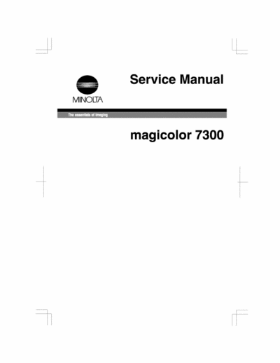 Konica Minolta QMS magicolor 7300 Konica Minolta QMS magicolor 7300 Service Manual